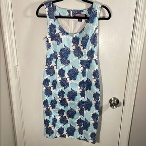 Vineyard Vines by Shep & Ian Blue Sheath Mini Dress with Scoop Neck
